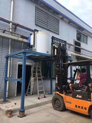 70kw 10ton آلة صنع الثلج ندفة الثلج لمبرد المأكولات البحرية