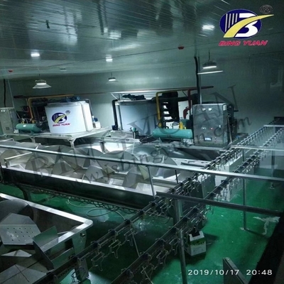التبريد التبخيري 15 طن / يوم آلة صنع رقاقات الثلج تحكم PLC