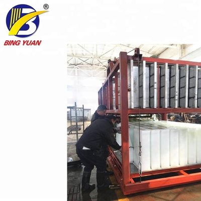 آلة تصنيع بلوك الثلج R404A 2.7KW 10000KG ، آلة تصنيع بلوك الثلج 10 طن