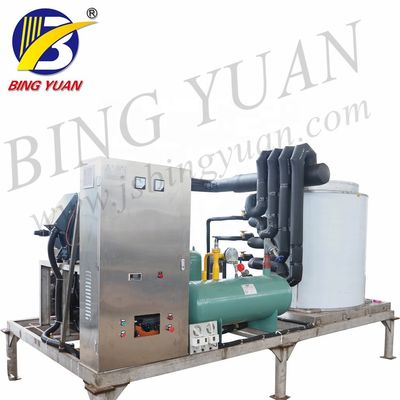 R404A 220V 12T آلة صنع شرائح الثلج ، آلة صنع الثلج التجارية