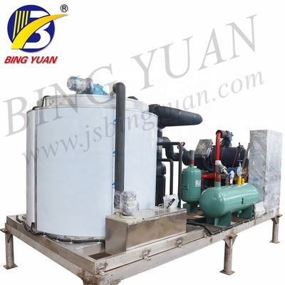 R404A 220V 3000KG آلة صنع شرائح الثلج ، آلة صنع شرائح الثلج بمياه البحر